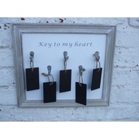 Deko-Impression Schlüsselbrett Praktisches Schlüsselbrett, mit Schlüssel - Anhänger, Schlüssellablage, (1 St)