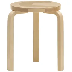 Artek x Marimekko - 60 Hocker, Seireeni, Birke natur (Anniversary Edition)