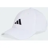 adidas New Logo Embroidered Baseball Kappe White / Black Erwachsene (M/L)