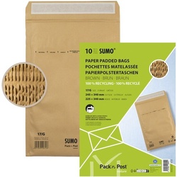 Mailmedia 10 Papierpolster-Versandtaschen »SUMO® SU1517« braun, 24.5x34 cm
