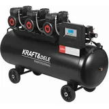Ölfreier Kompressor 200L 3x2200W 750L/min 8bar für Werkstatt Druckluft