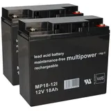 KungLong Ersatzakku kompatibel für APC - Dell USV Modelle RBC7 Multipower