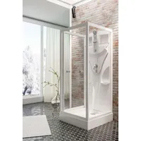 Schulte Juist Fertigdusche 80 x 80 x 190 cm alpinweiß.. - Duschkabine