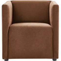 Cocktailsessel CALIZZA INTERIORS "Grivola", orange (terra), B:66cm H:68cm T:67cm, 60% Recycling-Polyester, 40% Polyester, Sessel
