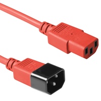 Act AK5106 Powercord C13-C14 RED 1.80m