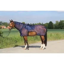 Euroriding Ausreit-Fliegendecke mit Fransen 165 cm XXL Blau