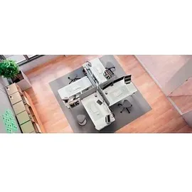 Leitz Schreibtisch 140x80cm Weiß
