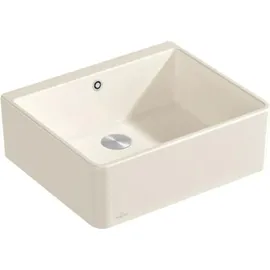 Villeroy & Boch Spülstein Einzelbecken 60 X crema + Excenterbetätigung