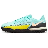 Nike Jr. Phantom GT2 Academy TF Sneaker, Glacier Ice/BLACK-YELLOW STRIKE, 38.5 EU - 38.5 EU