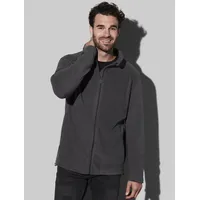 Stedman Active Fleece Jacket for Men Grau Polyester XX-Large