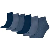 Puma Sneakersocken 6er Pack Blau 43-46