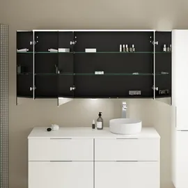 Burgbad Eqio Spiegelschrank SPGT140 800x1400x170 weiß matt - Weiß Matt