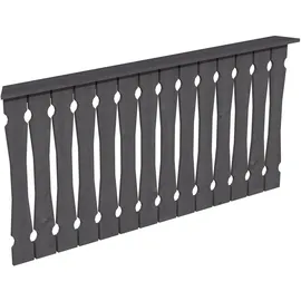 SKANHOLZ Brüstungsgeländer Balkonschalung 180 cm Länge 96 cm Höhe Grau