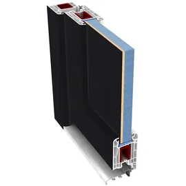 PANTO K 504 links 88 x 198 cm anthrazit/weiß