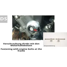 LSL Crash Pad Anbaukit für XJR 1200/1300 Silber