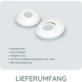 Alecto DBX110 - DECT Babyphone mit Full ECO-Modus, weiß/blau