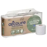 oecolife Toilettenpapier 3-lagig 8 Rollen