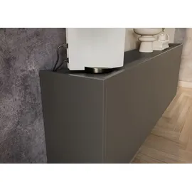 Germania Mehrzweckschrank 138 cm x 45 cm x 25 cm Graphit