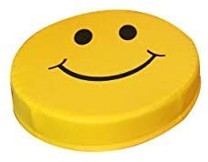 PanQube Soft Foam Active play Embroiderd Smiley Face round Seats for Toddlers and Kids yellow 39x8