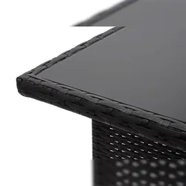 Mendler HWC-G16 Gartentisch 112 x 60 x 68,5 cm schwarz