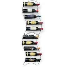 DanDiBo Ambiente Flaschenregal 2er Set Metall Schwarz