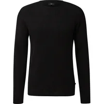 QS Strickpullover mit Struktur Schwarz M