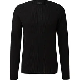 QS Strickpullover mit Struktur Schwarz M