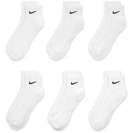 Nike Everyday Cushioned Knöchelsocken 6er Pack weiß/schwarz 38-42