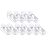 LOVIVER 10 x transparenter Baby-Schuhspanner, tragbar, langlebig, praktisch, Schuhhalter, formt die Aufbewahrung für Kleinkinder, Socken, Zuhause, Booties, 12cm - 12cm