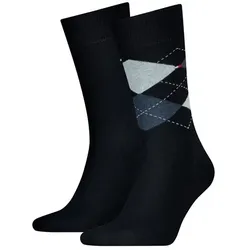 TOMMY HILFIGER Herren Socken Check 2er Pack