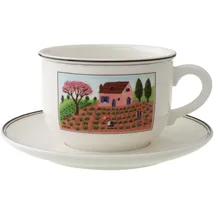 Villeroy & Boch Cappuccinotasse mit Untertasse 0,33 l Bunt