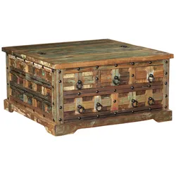 GARDEN PLEASURE Couchtisch »KALANKA«, BxLxH: 90 x 90 x 47 cm, Mangoholz/Akazienholz - braun