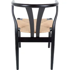 Hammel Furniture Holzstuhl Findahl by Hammel Freja Wasserhyazinthe schwarz 2er Set
