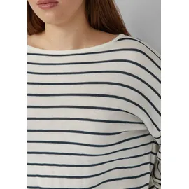 QS Strickpullover Blau / Creme 50