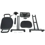 Ergonomischer Kniestuhl für Büro und Homeoffice – Verstellbare Rückenlehne, Haltungskorrektur-Sitz mit mobiler Augenhöhe, belastbar bis 113 kg, Maße: 53 x 47 x 90 cm