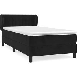 vidaXL Boxspringbett 100 x 200 cm Schwarz