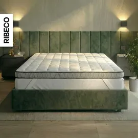 RIBECO Aaron MAXI Topper 90 x 200 cm weiß
