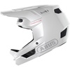 HiDrop – ASTM-zertifizierter Fullface Helm mit ABS-Außenschale für MTB: Downhill, Enduro und Bikepark – für Erwachsene und Jugendliche – Weiß, shiny white)