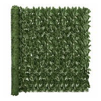 vidaXL Balkon-Sichtschutz mit Dunkelgrünen Blättern 400x150 cm
