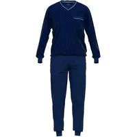 GÖTZBURG Götzburg, Herren, Pyjama, Herren-Schlafanzug, Blau, 50