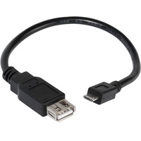 Vivanco T-CO OTG USB-Adapterkabel (0,2 m Micro-USB B Schwarz