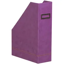 Rhodia 318930C Stehsammler (10 x 25 x 31 cm, Etikettenhalter, praktisch und strapazierfähig, Kunstleder, elegant, ideal für Ihr Büro) 1 Stück, violett
