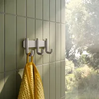 Hewi Serie 480 Hakenleiste 480.90.00270WR mit 3 Haken, PVD