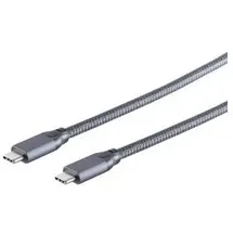 ShiverPeaks BASIC-S USB 3.2 Kabel, C-Stecker (1.50 m, USB 3.2 Gen 2, 100 W), USB Kabel