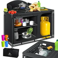 Kesser KESSER® Campingschrank, Campingküche mit Aluminiumgestell, inkl.Tragetasche , Kocherschrank