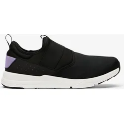 Walking Schuhe Sneaker Damen Slip On - PW 160 schwarz/lila rauchschwarz|lavendellila|baumwollweiß 42