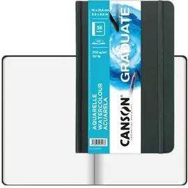 Canson Aquarellpapier Graduate Aquarelle 28 Blatt 250 g/m2 weiß