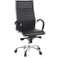 HJH Office Bürostuhl PARMA 20 Leder Schwarz