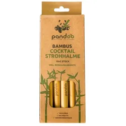 pandoo Bambus Cocktail-Strohhalm natur (12St)