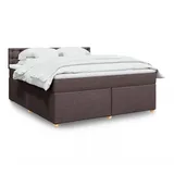 vidaXL Boxspringbett 180 x 200 cm Braun